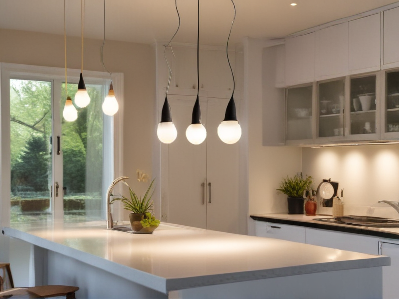 pendant light distance from counter