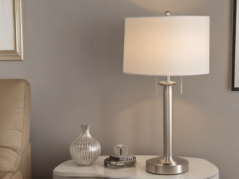 brushed nickel table lamp