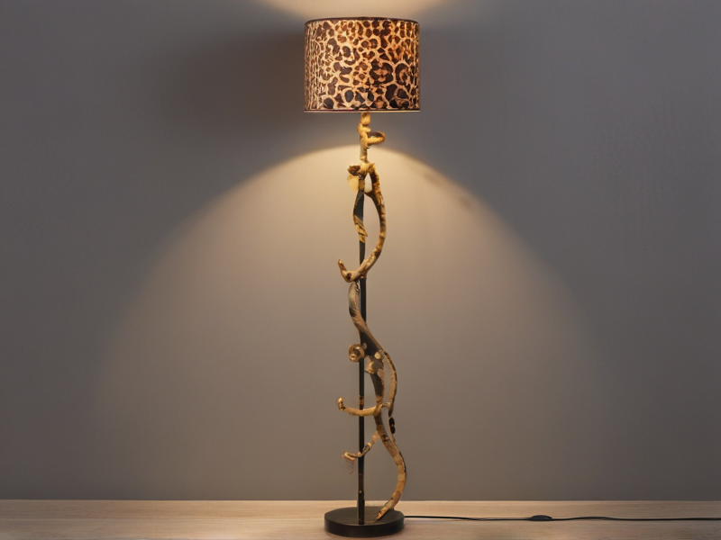 leopard floor lamp