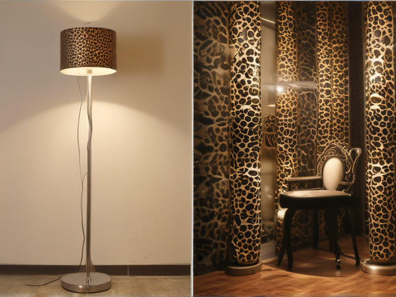 leopard floor lamp