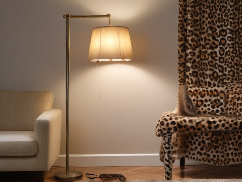 leopard floor lamp