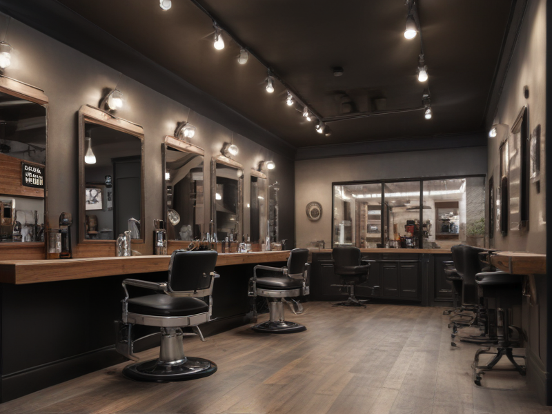 lighting barber shop